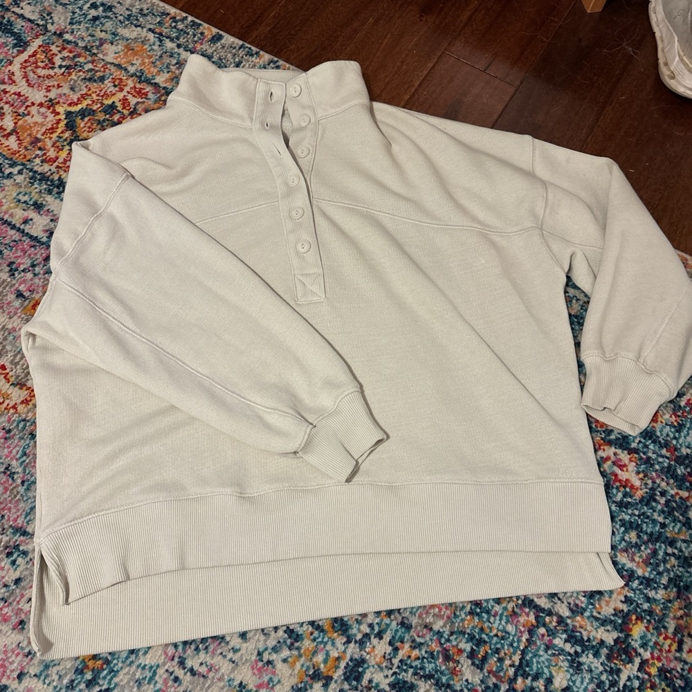 American Eagle Outfitters Cream Cowl Neck Sweater